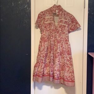 Anthropologie Georgina Tiered Shirtdress